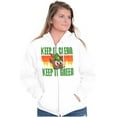 thumbnail image 3 of Woodsy Owl Keep it Clean and Green Unisex Plus Size Zip Hoodie Brisco Brands 2X, 3 of 5