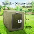 thumbnail image 3 of Dakota 283 G3 Framed Door Dog Kennel - Large - Olive, 3 of 12