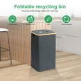 thumbnail image 2 of 29 Gallon Recycling Bin for Kitchen Indoor Home Recycle Bins with Lid, 110L Large Recycling bin with Removeable Reusable Inner Bags Foldable for Bottles Cans Glass Plastice Cartons, 2 of 10