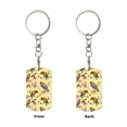 thumbnail image 2 of Wukai Bright Birds Print Rectangular Metal Keychain: Sleek and Durable Key Ring for Securely Holding Keys Perfect for Everyday Use, 2 of 5