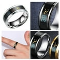 thumbnail image 3 of Couple Rings Delicate Ring Smart Sensor Body Temperature Easy Small Lightness Finger Jewelry Wedding Women Engagement Silver 12#, 3 of 7