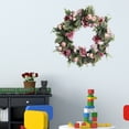 thumbnail image 4 of Twowood Simulation Wreath Nice Textures Bright Colors Rattan Handmade Wreath Floral Artificial Simulation Garland Wreath for Offices, 4 of 10
