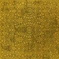 thumbnail image 1 of Ahgly Company Indoor Square Oriental Yellow Industrial Area Rugs, 5' Square, 1 of 4