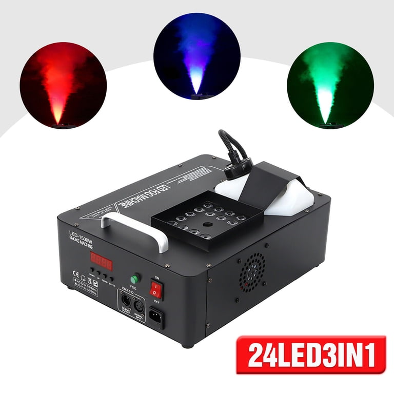 Slide 24 RGB LED Fog Machine 3in1 1500W Party DMX Wireless DJ Stage