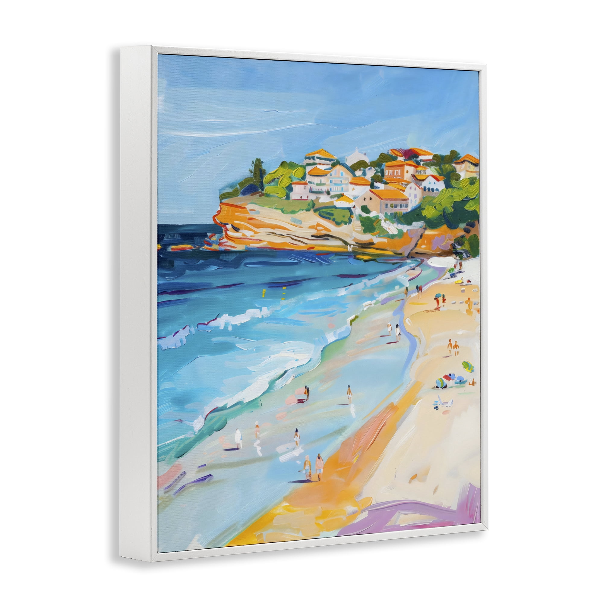 Stupell Industries Bondi Beach Cove White Framed Giclee Art, design by The Prints Vibe
