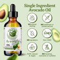 thumbnail image 3 of Organic Cold-Pressed Avocado Oil 100% Pure Skin Hair Face Nails Moisturizer, 3 of 8