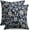 Blue, variant on Vintage Floral Block Print Pillow Covers 18x18 Set of 2 Black Brown Cream Flower Pattern Rustic Old Style Decorative Throw Pillow Cases Outdoor Farmhouse Decoration for Sofa Couch Bed
