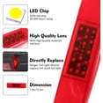thumbnail image 2 of Luces traseras para vehículos SUNPIE Polaris Ranger 2011-2022, LED rojo, 2 of 7