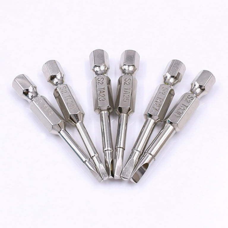 みなはぼ 6Pc Magnetic Triangle Security Screwdriver Bits Alloy Steel