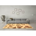 thumbnail image 3 of Ahgly Company Indoor Rectangle Abstract Brown Modern Area Rugs, 4' x 6', 3 of 4