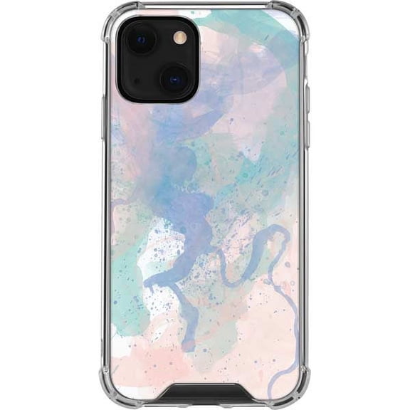 Skinit Abstract Art Rose Quartz & Serenity Splatter iPhone 14 Clear Case