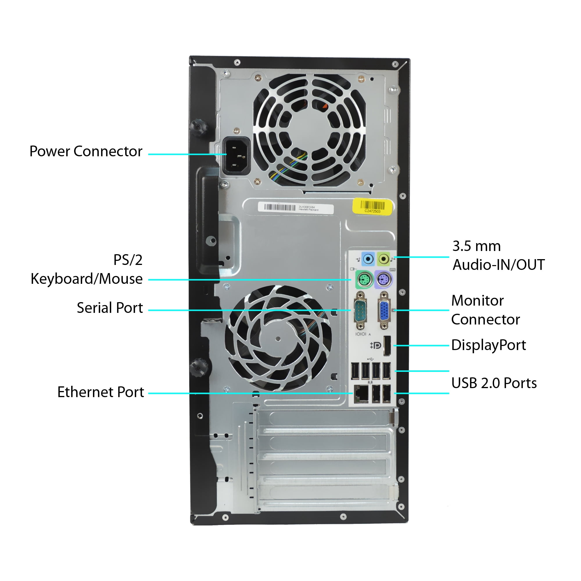 Restored HP 6005-T" Desktop PC with Intel AMD Athlon2x2 3.0GHz Processor, 8GB Memory, 240GB SSD-2.5 00, and Win 10 Pro (64-bit) (Monitor Not Included) (Refurbished)