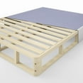 thumbnail image 2 of Zinus Edgar 4 Inch Low Profile Wood Box Spring / Mattress Foundation / Sturdy Wood Structure / Easy Assembly / Tools Included, 5 Yr Warranty, 2 of 6