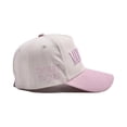 thumbnail image 6 of HNMKIU Stylish Unisex Canvas Trucker Baseball Cap Adjustable Outdoor Casual Hat With Mommin Embroidery Design For Daily Wear Beige,One Size, 6 of 7