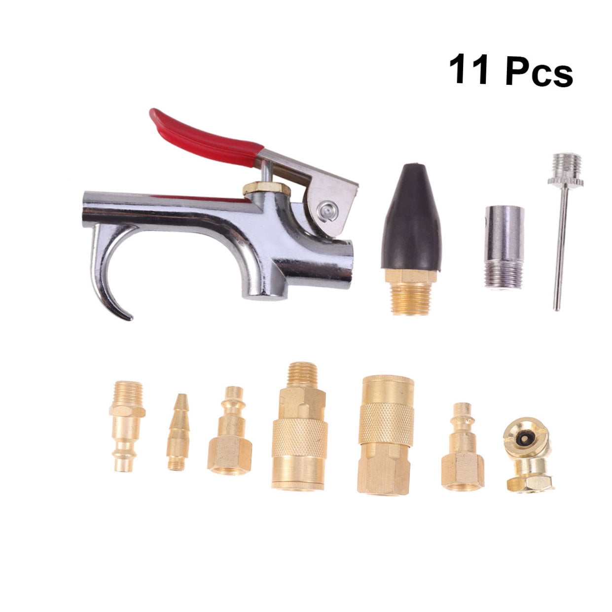 Amosfun 10-Piece Air Compressor Hose Kit with Quick Connectors, Copper Fittings for Industrial and Workshop Use