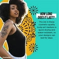 thumbnail image 2 of BIC BodyMark Temporary Tattoo Marker, Fine Tip Black, 2 of 4