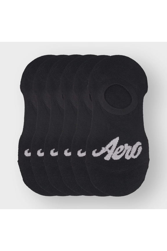 Aeropostale Women's High Cut Liner Socks - 6 Pack