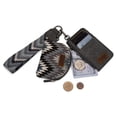 thumbnail image 5 of Wrangler Aztec Keychain Wristlet Wallets for Women Western Dual Pouch Wristlet Credit Card Holder Wallet with Zipper Pocket, Geometric-Grey, 5 of 7