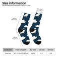 thumbnail image 2 of Pofeuu White Swam Print Crew Socks, Adult Running Hiking Socks for Youth and Adult, 2 of 6