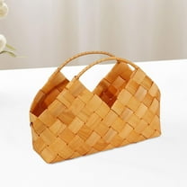 Tongina Bag Wedding Flower Girl Basket Handbag Wall Decor Box Tote Bag with Handle Carry Basket Hand Woven Flower Basket