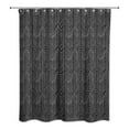 thumbnail image 2 of Creative Products Black Soft Chevron  71x74 Shower Curtain, 2 of 7