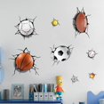 thumbnail image 4 of Vinilo autoadhesivo 3D (boca de tiburón en forma de U (23,6" x 35,4"/ 60 cm x 90 cm)) extraíble que atraviesa la pared, 4 of 5