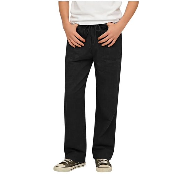 Soepste Kids Pants Boys Sweatpants Size 7 Kids Elastic Waist Athletic Hiking Pants Sweatpants With Pockets