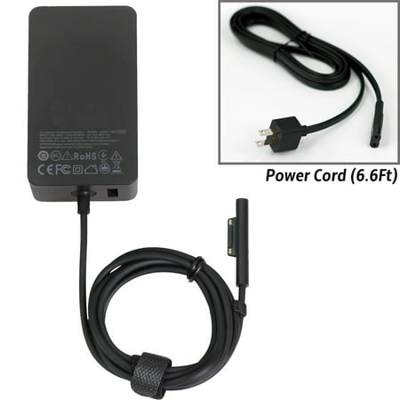 Surface Pro Power Supply 44W 15V 2.58A for New Microsoft Surface Pro (2017) Surface Laptop Surface Pro 4 & Surface Book Tablet (Best Surface Laptop Accessories)