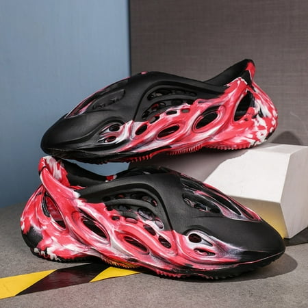 

Foam Runner Hollow Walking Sneakers for Women Men Casual Cloud Slides Soft Non-Slip Water Shoes Outdoor Beach Pillow Sandals