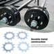 thumbnail image 3 of Wheel Rail Wheel Fusher Washer, Metal Duradero Instalacia Fácil del Husillo Argumero Para El Eje de la Rueda Trailer, 3 of 7