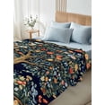 thumbnail image 4 of Tree Floral California King Size Flat Sheet, Wrinkleproof & Fadeproof Cooling Flat Bed Sheet Only, Boho Vintage Country Botanical Patterns Breathable Soft Bedding Top Sheets 108 x 98 Inches, 4 of 8