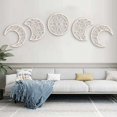 thumbnail image 1 of Decoración de pared NQ Aspecto luna 5 piezas diseño natural madera nórdica, 1 of 5