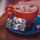 thumbnail image 5 of Pegatinas para tarjetas de crédito y débito, diseño colorido del Día de los Muertos, resistentes al agua, a los arañazos y atractivas, 4 estilos personalizados para tarjetas de crédito y débito, para, 5 of 8