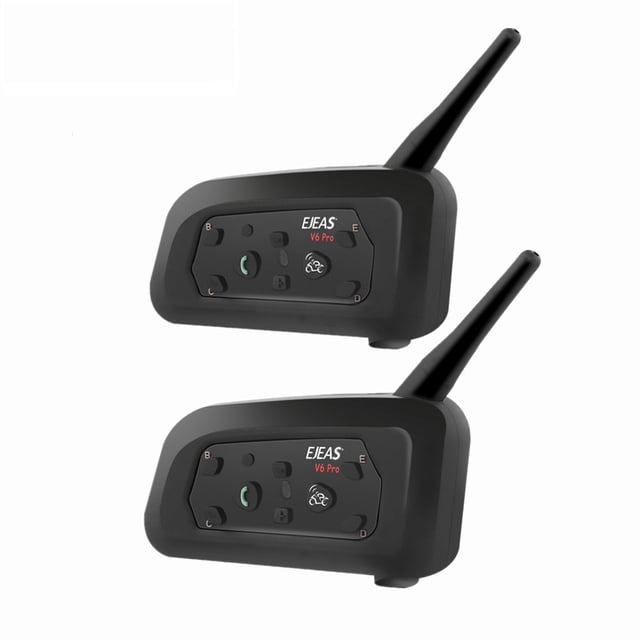 EJEAS V6 Pro Two motocicleta bluetooth walkie-talkie auricular 1200m casco bluetooth 5.1 walkie-talkie Audifonos Lankey Intercomunicador Bluetooth Interfono
