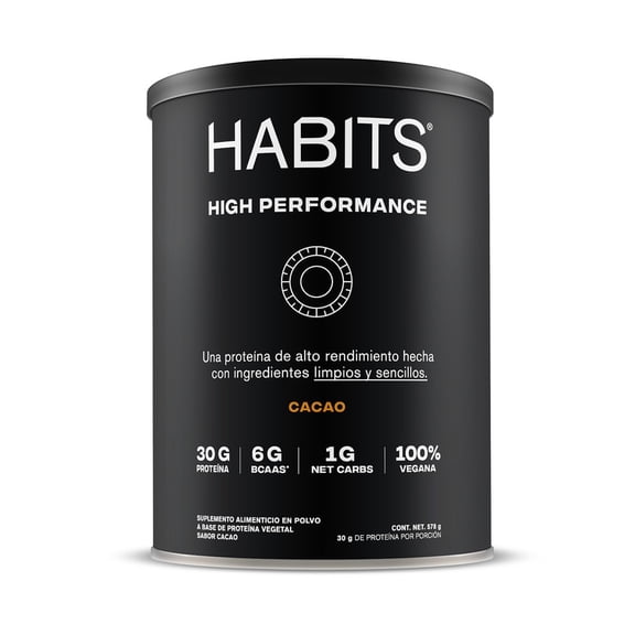 Proteína vegana HABITS HP Cacao 578g