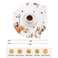 thumbnail image 6 of 13 Inch Round Placemats Set of 6, Thanksgiving Fall Non Slip Heat Insulation PP Table Mats, Blue White Orange Pumpkin Eucalyptus Washable Place Mats for Kitchen Dining Party Table Decor, 6 of 7