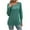 Green, variant on XFLWAM Women's Crew Neck Puff Long Sleeve Shirts Casual Loose Fit Pullover Tunic Tops Trendy Comfy Solid Basic T Shirts Blue L