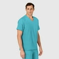 thumbnail image 4 of Wink W123 Men's V-Neck Scrub Top, Teal Blue, XS Womens, 4 of 6