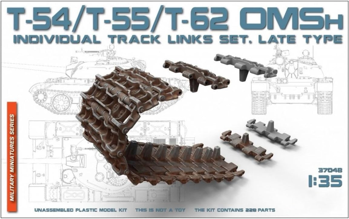 Mini Tipo 37048 30502000 T de 54/T de 55/tomsh Individual Track Izquierda Set.Late Type , color
