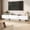 White, variant on Modern TV Stand for TVs up to 80", Mid Century Entertainment Center with Storage Cabinets, Media Console for Living Room, Grey