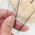 thumbnail image 4 of opvise 10Pcs Nail Ruler Dual Scale Markings Clear Printing Super Soft Flexible Nail Drill Measuring Tool Plastic Transparent Nail Art Ruler Transparent, 4 of 7