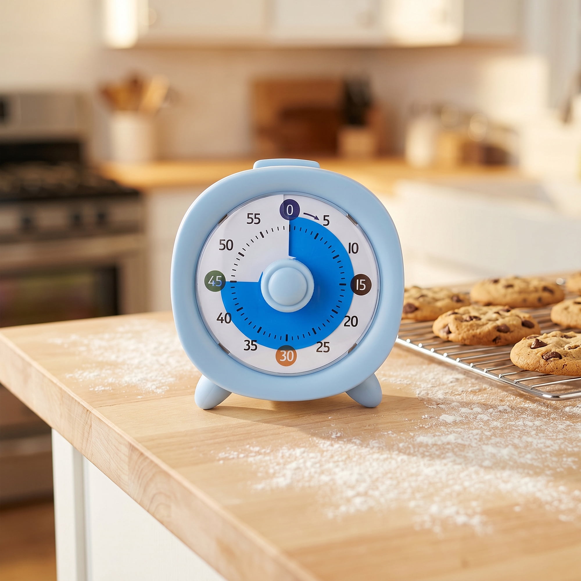 Unique Bargains 60 Minute Kitchen Digital Visual Timer for Studying Blue-B