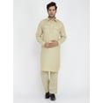 thumbnail image 2 of Mens Indian Pakistani Bollywood Designer Cotton Linen Pathani Suit Salwar Sets, 2 of 5