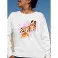 thumbnail image 2 of Cute Fox And Baby Fox. Sweatshirt Women -Image by Shutterstock, Female 5X-Large, 2 of 4