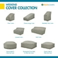 thumbnail image 6 of Duck Covers Weekend Water-Resistant 90 Inch Outdoor Square Table & Chair Cover with Integrated Duck Dome, Moon Rock, 6 of 14