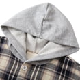 thumbnail image 5 of GYRATEDREAM Toddler Baby Girls Mid-length Plaid Shirt Jacket Kids Flannel Long Sleeve Lapel Button down Thicken Shirt Coat Top with Pockets Children Fall Winter Warm Outwear Clothes for 2-10 Years, 5 of 8