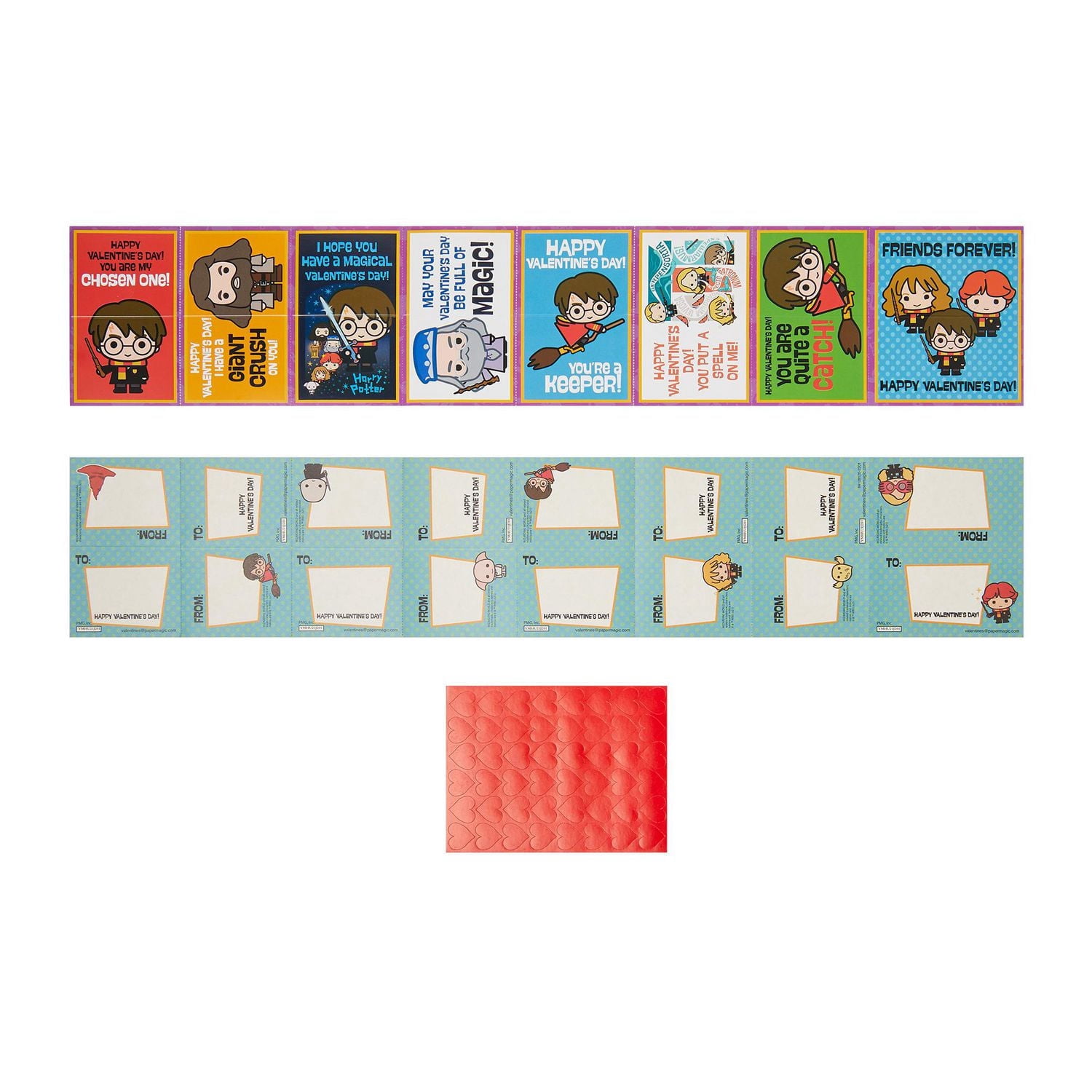 Cartes de Saint-Valentin Harry Potter, compte 32, cartes d'échange de classe