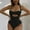 Black bathing suits for women, variant on Wycnly Womens Swimsuits Modest Swimsuits for Women Modest Swimsuits Two Piece Swimsuits Summer Hollow out Push up Slim Fit Tankini Swimsuit Swimsuits Women's Swimsuits