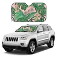 thumbnail image 3 of YFYANG Front Windshield Sun Shade, Tropical Greens Leaves Pattern Foldable Car Visor for Cars, Trucks, SUVs, Medium, 3 of 9