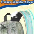 thumbnail image 5 of 17 Inch Lightweight Backpack,PVC Waterproof Oxford Fabric, Ergonomically Designed, with Large Capacity, Floral Flowers Print, 5 of 5